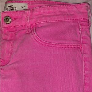 Hot pink jeans